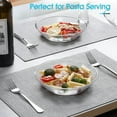 thumbnail image 4 of CLEANCOOL 7.5 Inch Small Glass Pasta Bowl 2 Pack, 20oz Glass Plate Bowls for Soup, Salad and Dessert, Microwave,Oven and Dishwasher Safe, 4 of 10
