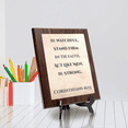 thumbnail image 4 of Be watchful, stand firm in the faith, act like men, be strong. Corinthians 16:13, Wooden Frame 9x12 Decorative Wall Plaque | Elegant Bible Verse, 4 of 7