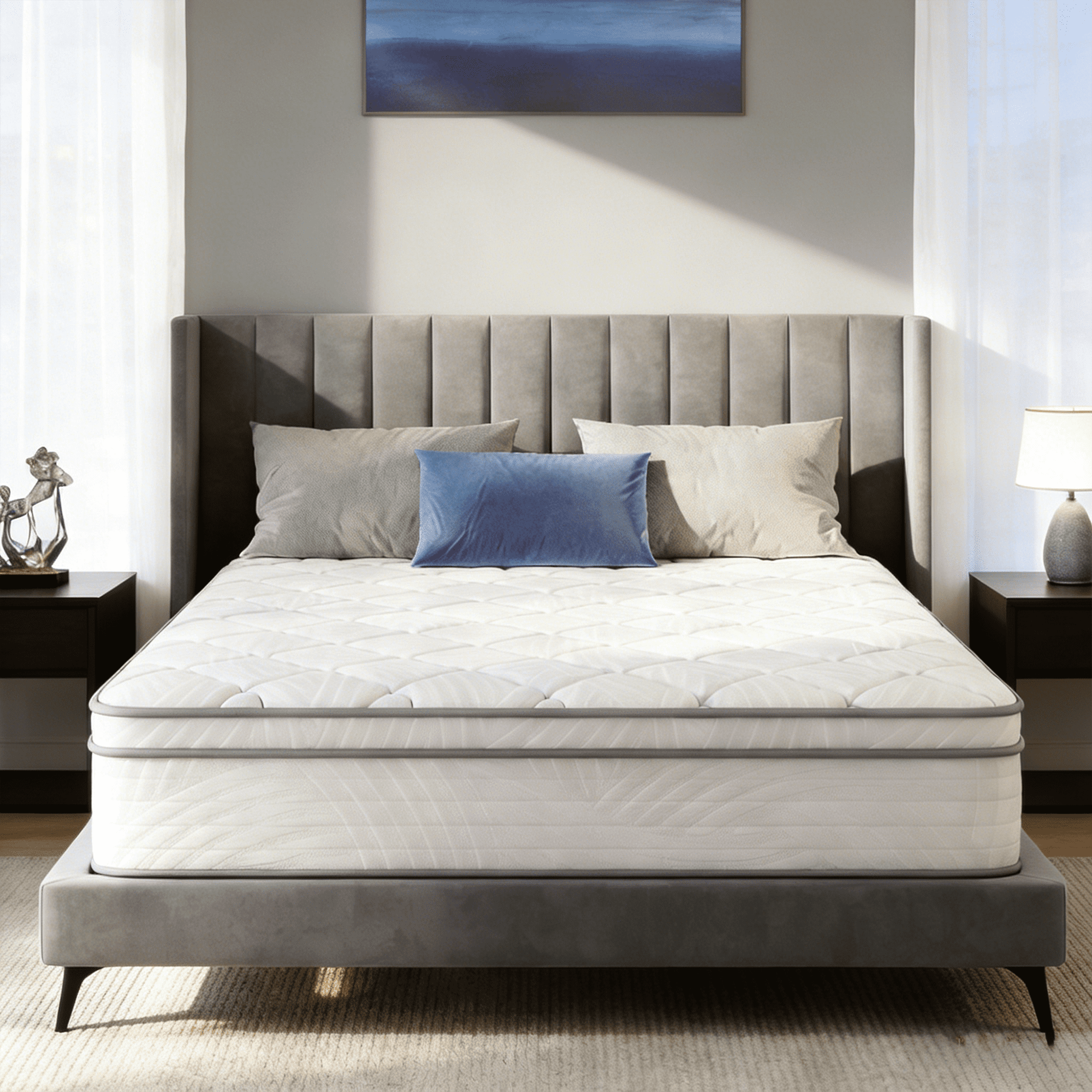 Avenco King Size Hybrid Mattress 10 inch Bed in a Box, Medium Firm