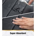 thumbnail image 6 of HITSLAM Memory Foam Bath Mat,Ultra Absorbent Bathroom Rug,Non-Slip Soft Bath Rug for Bathroom Floor,20"x31" Black, 6 of 8