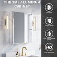 thumbnail image 6 of ANGELES HOME 24" x 30" Mirror Medicine Cabinet with Beveled Mirror Door, Recessed or Surface Mount, Adjustable Shelves, 6 of 14