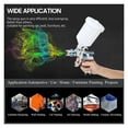 thumbnail image 4 of Spray Gun 600ml Cup 1.4Mm 1.7Mm 2.0Mm Gravity Airbrush Nozzle Needle For Painting Car Furniture Wall ,Versatile applications, 4 of 7
