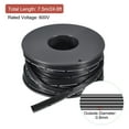 thumbnail image 2 of 30AWG Silicone Ribbon Cable 5Pin 30 Gauge Flat Cable Silicone Wire 7.5m/24.6ft Black Stranded Tinned Copper Wire, 2 of 5