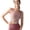 Pink, variant on Women's Sports Bra Fixed Cup Slim Strap Yoga Bra Vest, Seamless Wireless Padded Fitness Underwear, Breathable High Elasticity Workout Bralette, Thin Strap Supportive Gym Tank Top, Yoga Cami Bra
