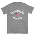 thumbnail image 1 of Farmington Michigan Patriot Men's Cotton T-Shirt, 1 of 1
