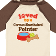 thumbnail image 4 of Inktastic German Shorthaired Pointer Loved By A (Dog Breed Boys or Girls Long Sleeve Baby Bodysuit, 4 of 5