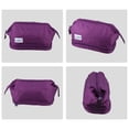 thumbnail image 7 of Unique Bargains Floral Makeup Bag Zipper Flower Cosmetic Pouch Purple, 7 of 7