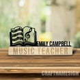 thumbnail image 2 of Craftnamesign Custom Music Teacher Desk Name Plate, Teacher Metal Nameplate, Teacher Office Decor, 2 of 5