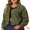 Army Green, variant on DARING DIVA Women's Plus Size Button Down Long Sleeve Shacket Jacket 1X Brown