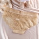 thumbnail image 3 of Gibobby Calzoncillos de encaje para mujer Moda de mujer Sexy Mediados de cintura Ropa interior Calzoncillos a rayas de color Ropa interior de encaje Bragas de mujer(Caqui,CH), 3 of 5