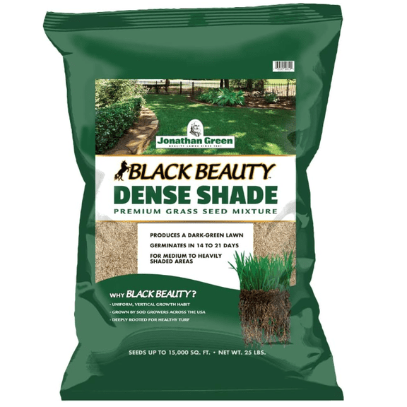 Jonathan Green (10610) Black Beauty Dense Shade Grass Seed - Cool Season Lawn Seed (25 lb)