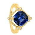 thumbnail image 2 of AoneJewelry 10K Tanzanite and Diamond Ring 2.85 Carat In Solid Rose, White & Yellow Gold, 2 of 5