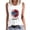 White#1, variant on Fartey Women's Plus Size Patriotic Tank Tops 4th of July Sleeveless Shirts American Flag Sunflower Print Tees Loose Casual Yoga Workout Tanks White M