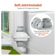 thumbnail image 5 of VEVOR 4 to 4.5 inch Radon Mitigation Fan System, Quiet 380 CFM Radon Mitigation Kit with 2 Couplers, Waterproof Radon Fan Electric Inline Duct Fan Exhaust Fan for Indoor Outdoor Ventilation, 5 of 9