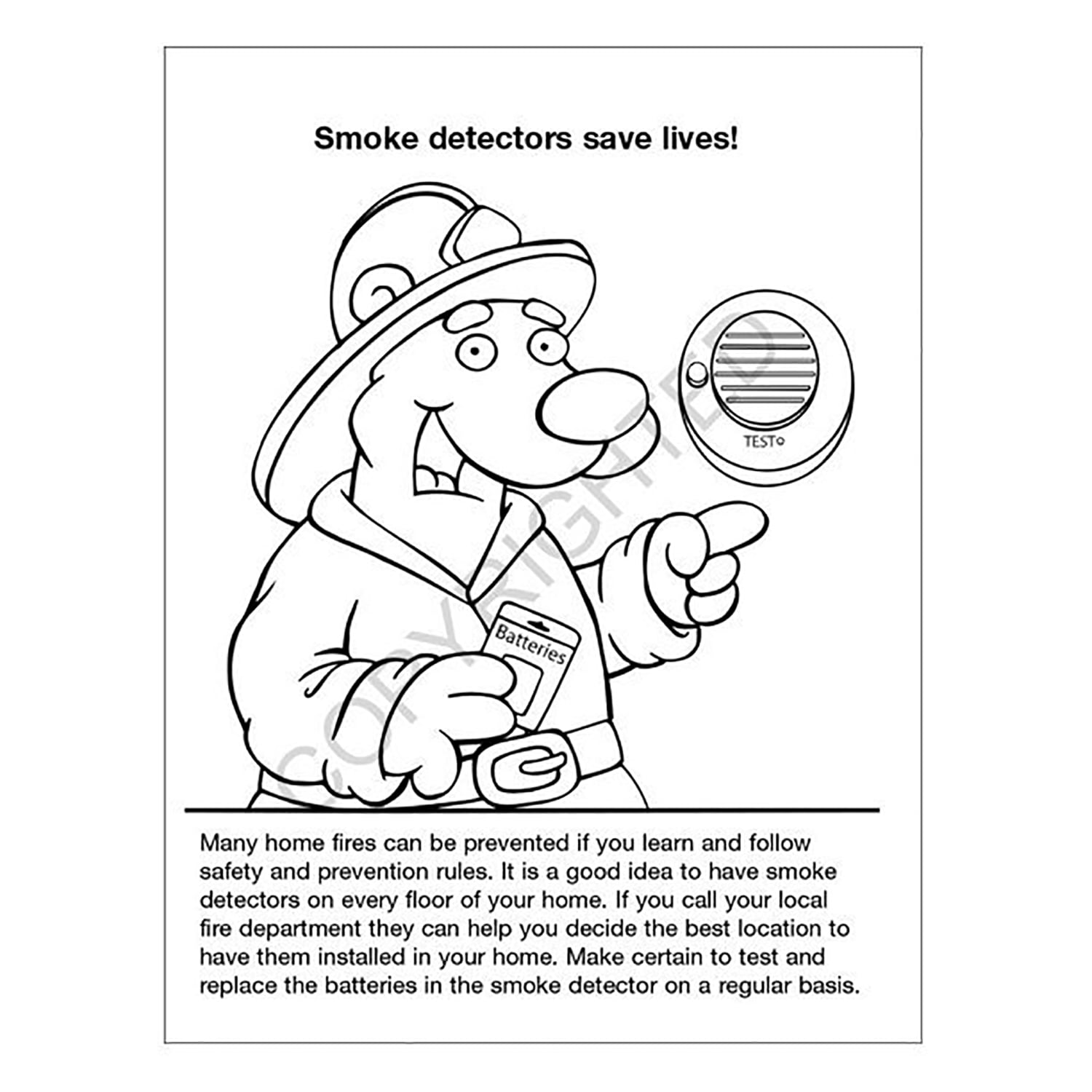 ZoCo: 25 Pack - Practice Fire Safety Kid's Educational Coloring & Activity Books