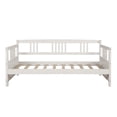 thumbnail image 6 of Wooden Daybed Frame Twin Size Platform Bed Frame Wooden Slats Support No Box Spring Needed Sturdy Sofa Bed for Bedroom Living Room, 6 of 7