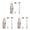 Gold 3 Packs, variant on Durable Stainless Steel Drink Mixer With Double Spring Spiral Whisk Milk Frother