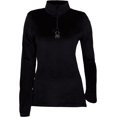 thumbnail image 4 of Spyder Womens Shimmer Bug Half Zip T-Neck Black Medium, 4 of 8
