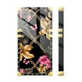 thumbnail image 3 of FKBRCL4U Compatible with Samsung Galaxy S23 Plus Case, Pink Golden Chain Tropical Flower Luxury Golden Decoration for Girl Women Soft TPU Shockproof Protective Hard PC Back, 3 of 7