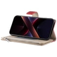 thumbnail image 4 of Funda cartera GANGXUN para Xiaomi Redmi 15C , cuero PU con tarjetero, cremallera, correa de mano, soporte y protección 755°, 4 of 6