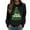 Black, variant on Fiaer Merry Christmas Women's Sweatshirts Xmas Tree Funny Graphic Plus Size Pullover Long Sleeve Crew Neck Cozy Fall Holiday Tops Light Blue M