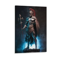 Greek Mythology Ares God of War Poster Wall Art Poster Scroll Canvas Painting Picture Living Room Decor Home 16x24inch(40x60cm)