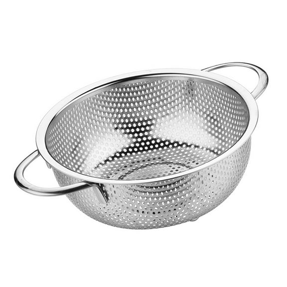DEEPCRAFF 1Set Colander for Kitchen in Stainless Steel with Draining and Rinsing Functions for Cooking