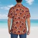 thumbnail image 4 of Fotbe American Football1 Camisa Hawaiana para Hombre Unisex – Camisa Casual de Verano con Botones de Manga Corta de Algodón y Lino,Large, 4 of 7