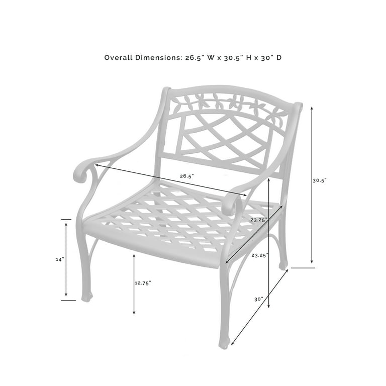 Crosley Furniture Sedona Cast Aluminum Outdoor Lounge Chair