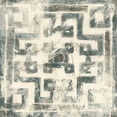 thumbnail image 2 of Vess, June Erica 20x20 White Modern Wood Framed Museum Art Print Titled - Ancient Textile Motif I, 2 of 4
