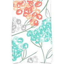 Simply Daisy 18" x 30" Hydrangeas Floral Print Kitchen Towel