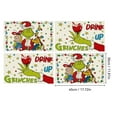 thumbnail image 2 of 4 Pcs Christmas Linen Placemats Table Mats Ornaments, Cartoon Pattern Insulation Mats For Kitchen Restaurant Party Decor Gift, 2 of 4