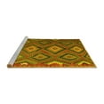 thumbnail image 2 of Ahgly Company Machine Washable Indoor Round Southwestern Yellow Country Area Rugs, 6' Round, 2 of 4