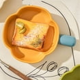 thumbnail image 3 of Ceramic High-value Handle Plate Baking Pan Can Be Used for Microwave Fruit Salad Plate, 3 of 4