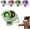 Green, variant on Car Clip on Air Conditioner Fan, 2026 New Portable Rechargeable Hands-Free Cooling Fan with LED Display, 360° Rotation Mini Clip on Personal Fan for Cars Truck Walking Camping (Purple)