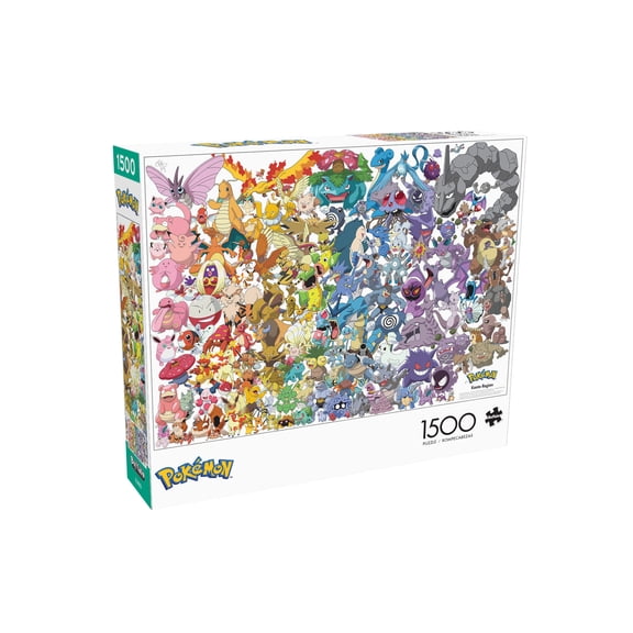 Buffalo Games 1500-Piece Pokémon Kanto 151 Interlocking Jigsaw Puzzle for Adults Ages 14 