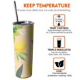 thumbnail image 6 of 20 OZ Tumbler Lemon Insulated Coffee Mug with Lid and Straw,Stainless Steel Vacuum Insulated Insulated Tumbler Gifts for Drinking Coffee Cafe, 6 of 7