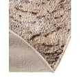 thumbnail image 5 of Unique Loom Oasis Collection Area Rug - Wave (4' Round Brown/Beige), 5 of 6