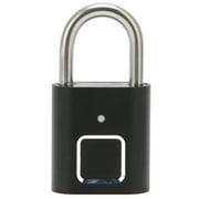 Fingerprint Padlock Biometric Smart Security Digital Lock Water Resistant USB Charging for Suitcases Handbags School Lockers Gym