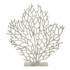 19" x 21" Silver Aluminum Coral Sculpture, by DecMode