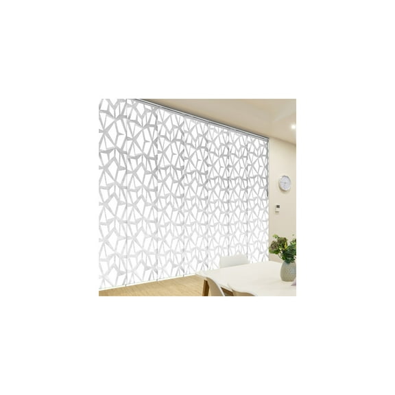 Modern Metal Wall PanelsAsian Decor Room DividerAdjustable Width Track SystemHome Accent Decor 153"