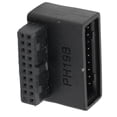 thumbnail image 5 of Adaptador de panel frontal USB Enchufe de panel frontal Codo de 90 ° USB3.0 Adaptador de encabezado de 19 pines a 20 pines para placa base de PC Tipo B, 5 of 5