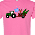 thumbnail image 4 of Inktastic Plaid Christmas Tractor with Cute Reindeer T-Shirt, 4 of 5