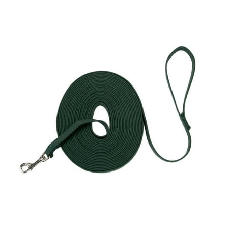 UPC: 0076484042089 | Coastal Pet Products Train Right Cotton Web Training Leash 20ft Green 5/8  x 20ft