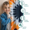 thumbnail image 3 of Blackout Kids Curtains,Orange Black White Tie Dye Mandala Pattern Childrens Insulated Curtains Set Of 2,Bedroom Essentials,Toddler Room Decor 42"x63", 3 of 5