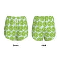 thumbnail image 4 of Disketp Green Lemon Slices Print Women's Shorts Workout Shorts for Athletic Gym Running Shorts with Phone Pockets Medium, 4 of 8