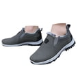 thumbnail image 3 of XIMIN Bottes d'Hiver Chaudes pour Hommes à Enfiler Antidérapantes Imperméables Bottes de Randonnée Confortables Bout Rond Légères pour Randonnée Travail Espadrilles Orthopédiques, 3 of 8