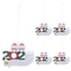 thumbnail image 1 of 2020 Adornos navideños Cuarentena Familia de 2 Adornos colgantes para árboles de Navidad Papá Noel M Irfora Adornos, 1 of 7