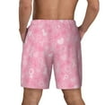 thumbnail image 4 of Haiem Breast Cancer Awareness Mens Swim Trunks with Compression Liner 2 in 1 Swimming Shorts Stretch Swimwear Quick Dry,Board Shorts-Small, 4 of 9