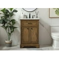 thumbnail image 4 of Elegant Decor Americana 24" Wood Single Bathroom Vanity in Brown Teak, 4 of 7